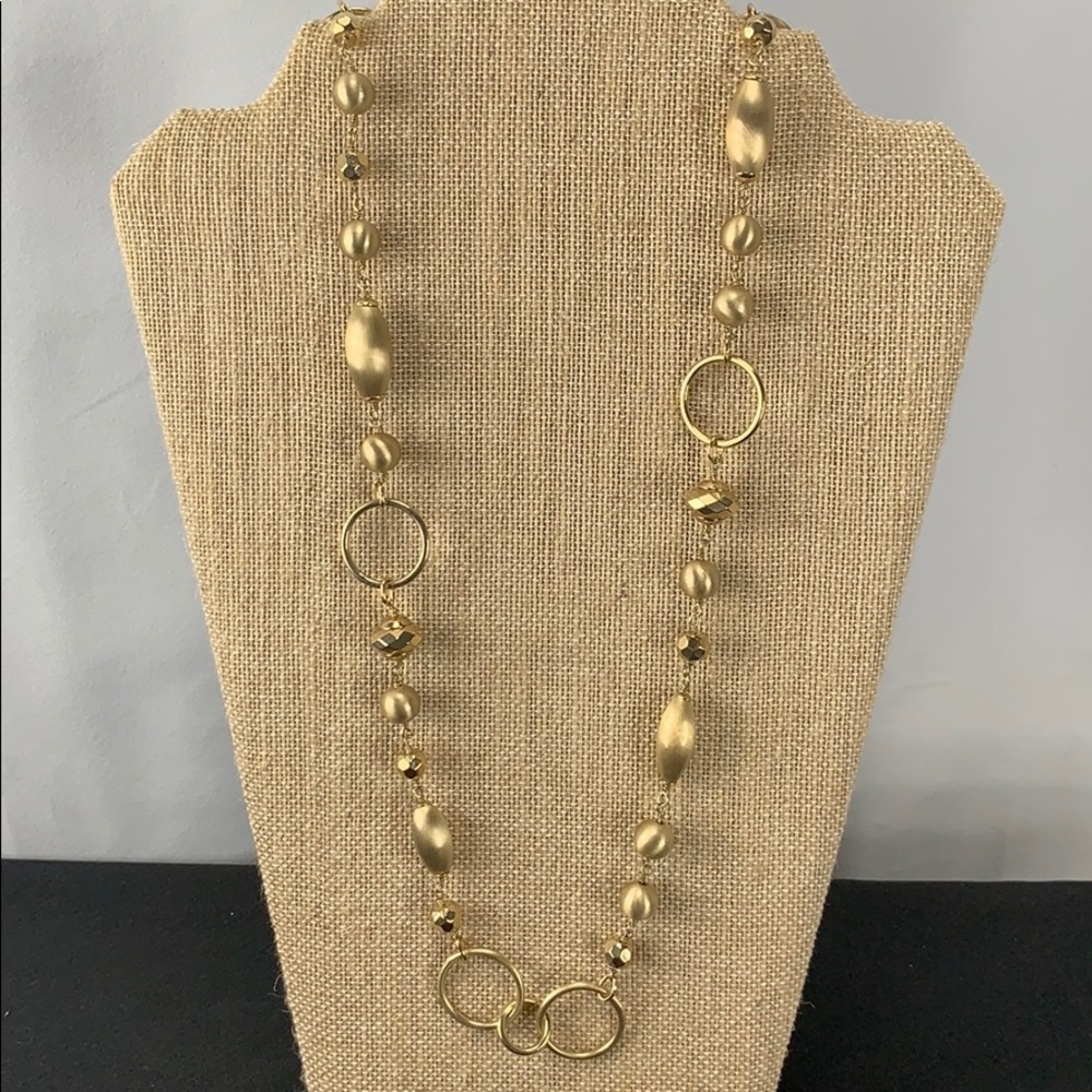 Laura Conrad Brushed Gold Necklace